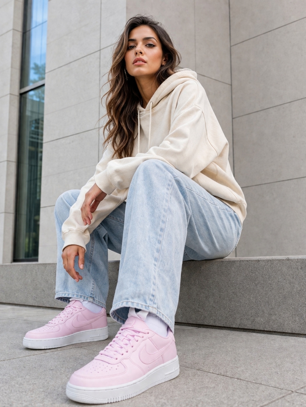 Women's Nike Air Force 1 '07 "Pink Foam" Sneakers - Size 10.5